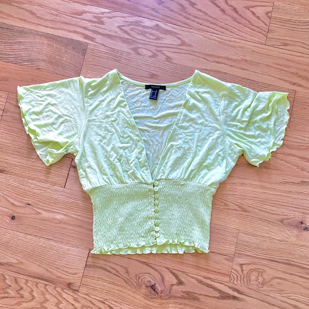 Forever 21 green top